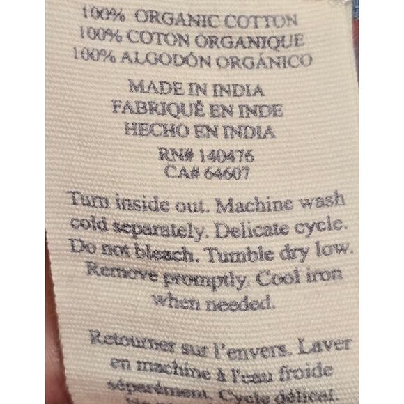 Faherty Bay Twist Dress Paradise Blossom Small Tropical Resort Organic Cotton - Picture 5 of 6